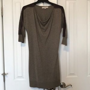 Casual Dress with Lace Sleeves